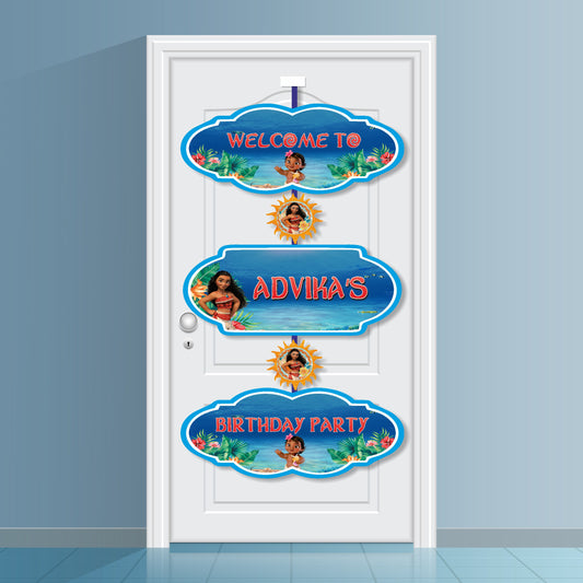 Moana Theme Door Poster