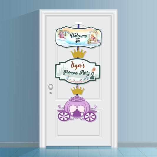 Princess Theme Personalized Door Poster