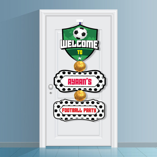 Football Theme Door Poster