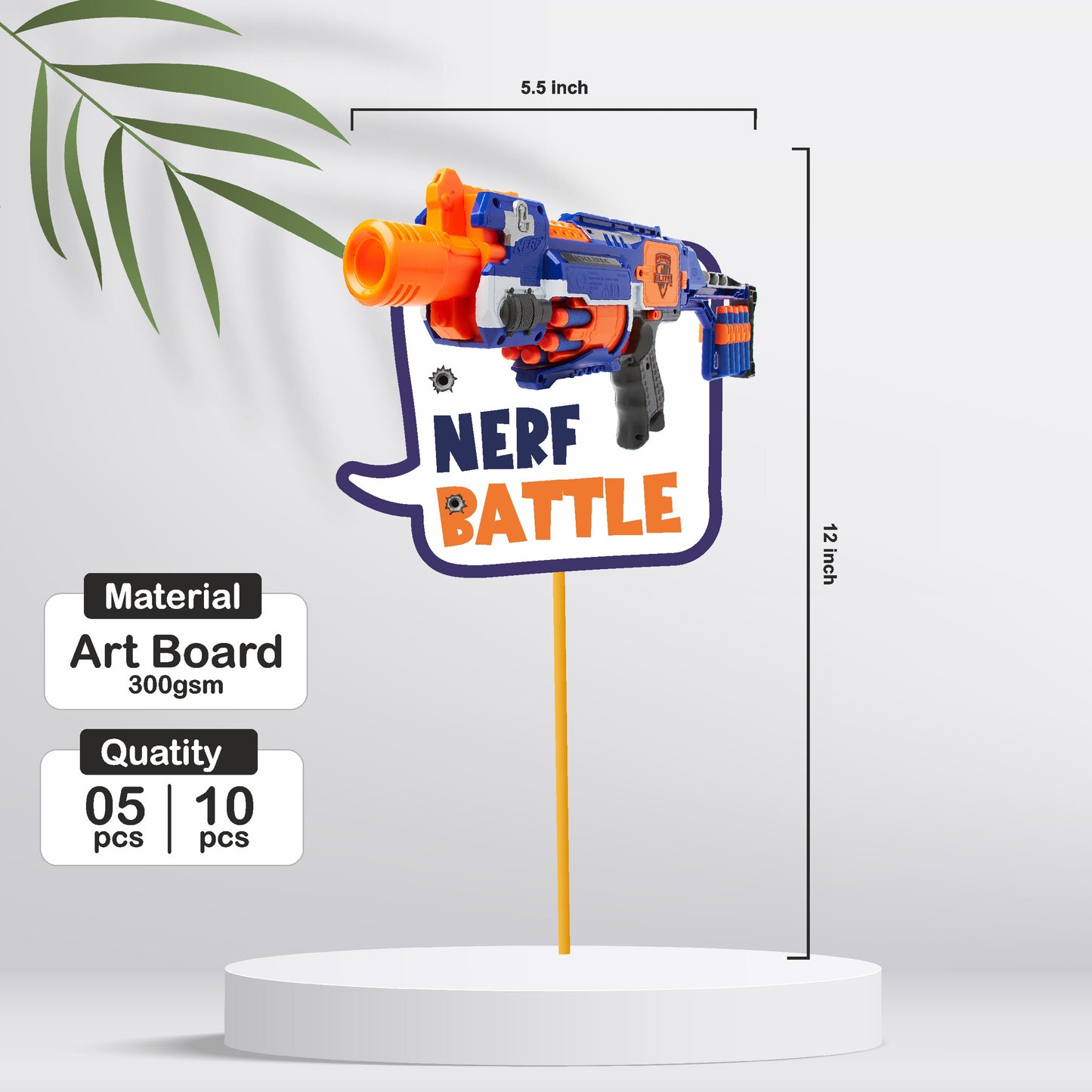 Nerf Gun Theme Props