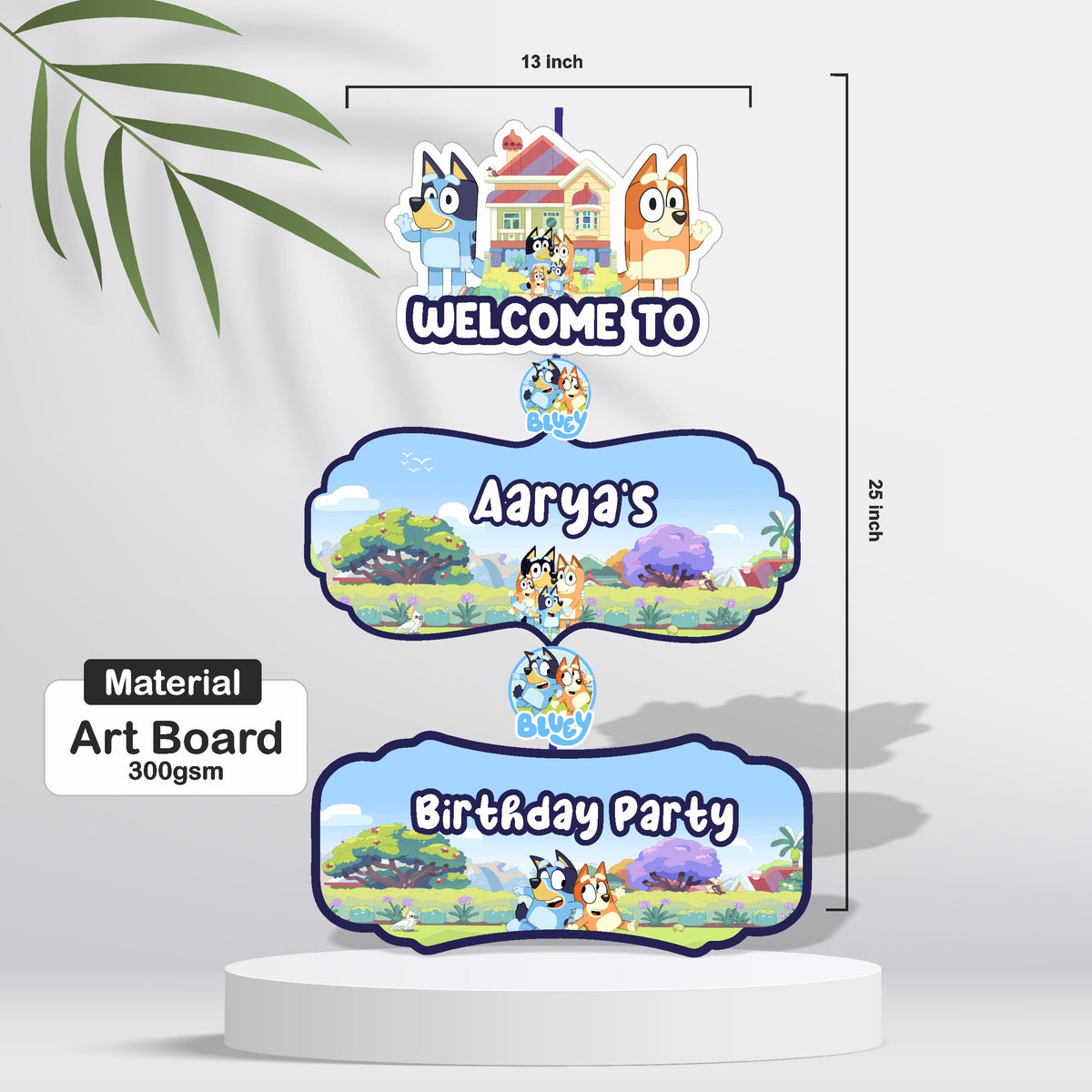 Bluey Birthday Door Poster, Name & Age — product image 3