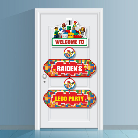 Lego Theme Door Poster