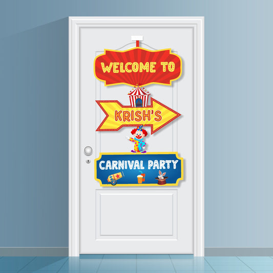 Carnival Theme Door Poster