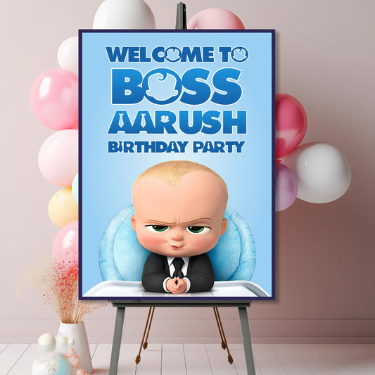 Boss Baby Theme Welcome Board