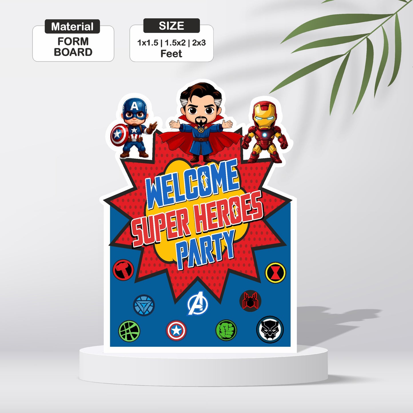 Avengers Theme Personalized Welcome Board