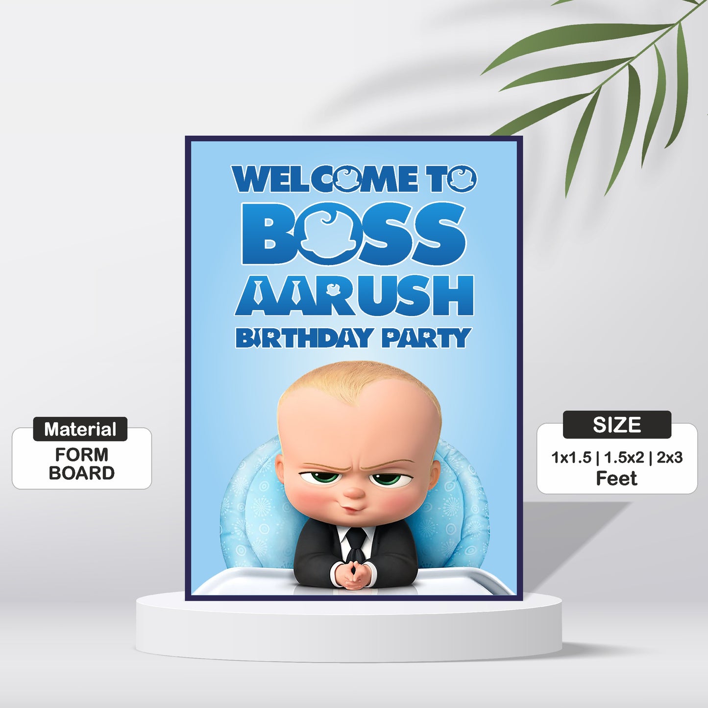 Boss Baby Theme Welcome Board