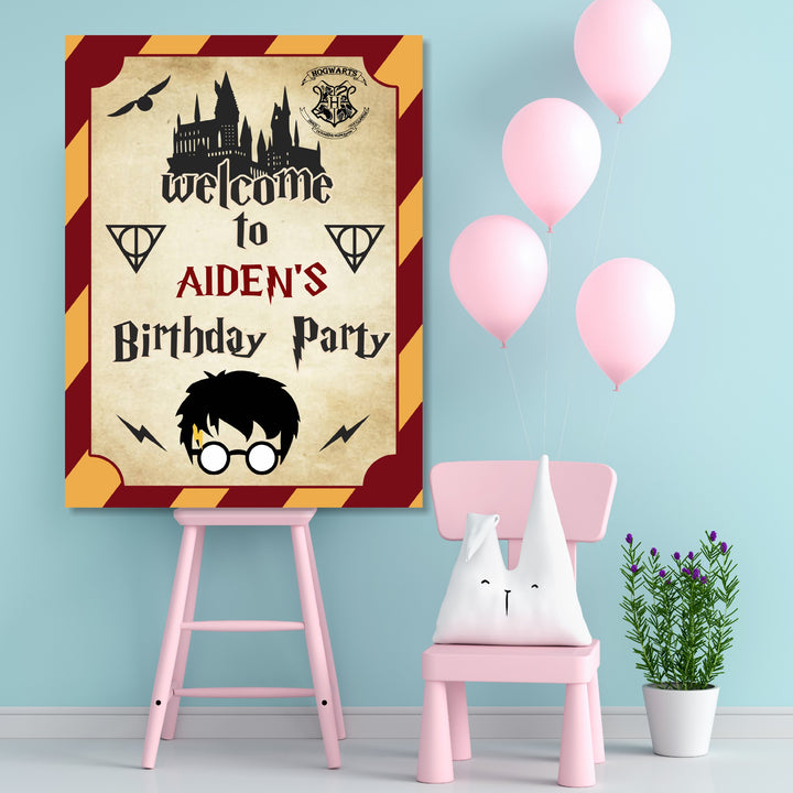 Harry Potter Theme Parsonalized Welcome Board
