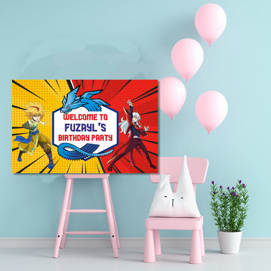 Beyblade Theme Personalized Welcome Board
