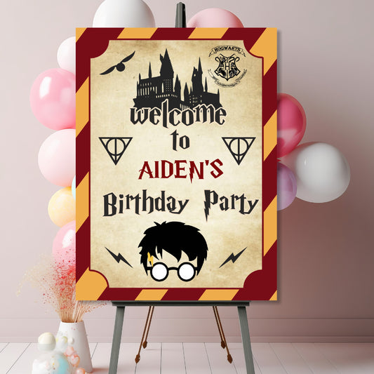 Harry Potter Theme Parsonalized Welcome Board