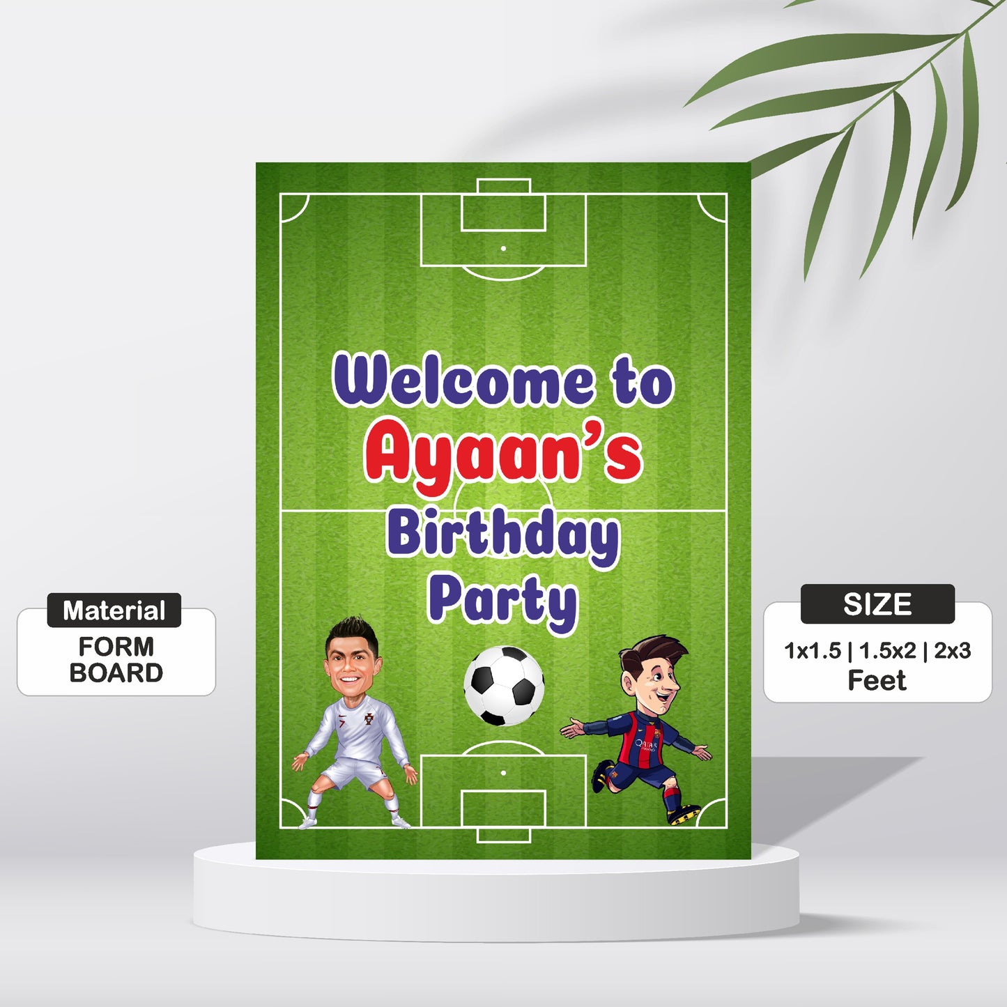 Football Theme Personalized Welcome Board