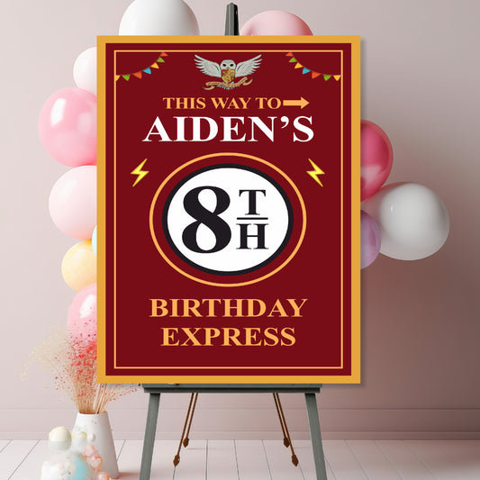 Harry Potter Theme Customized Welcome Board