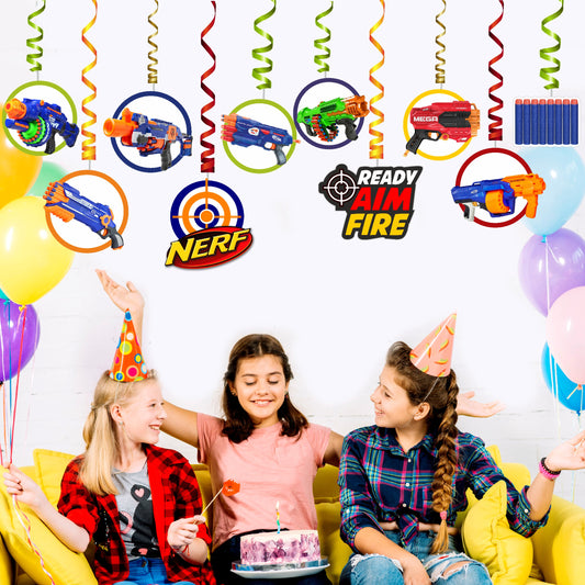 Nerf Gun Theme Swirls