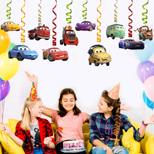 McQeen Car Theme Swirls