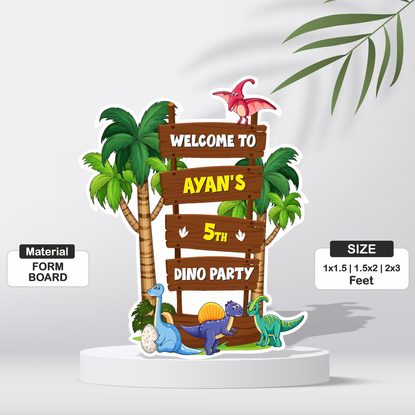Dino Theme Welcome Board