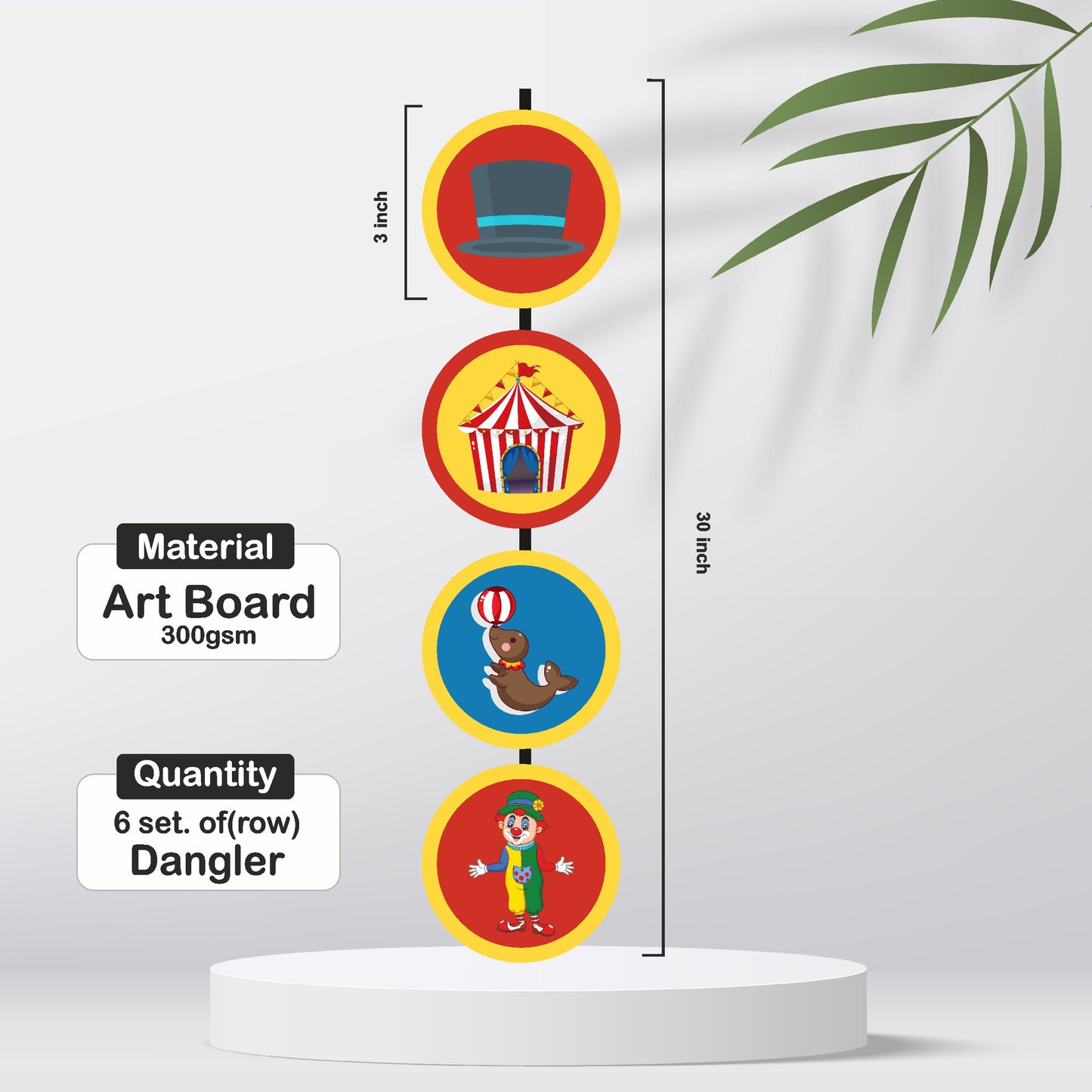 Carnival Theme Round Danglers