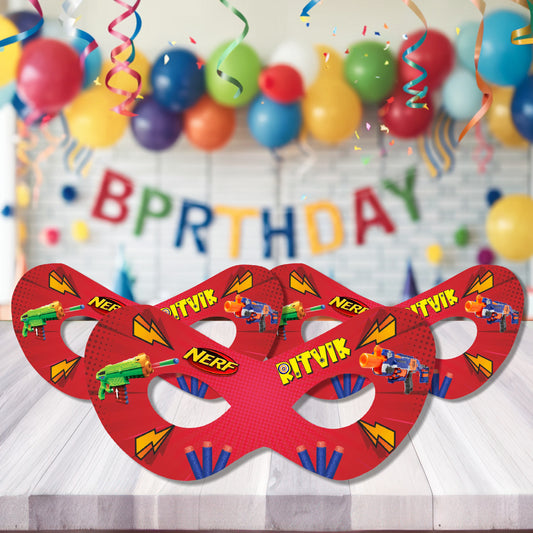 Nerf Gun Theme Personalized Eye Mask