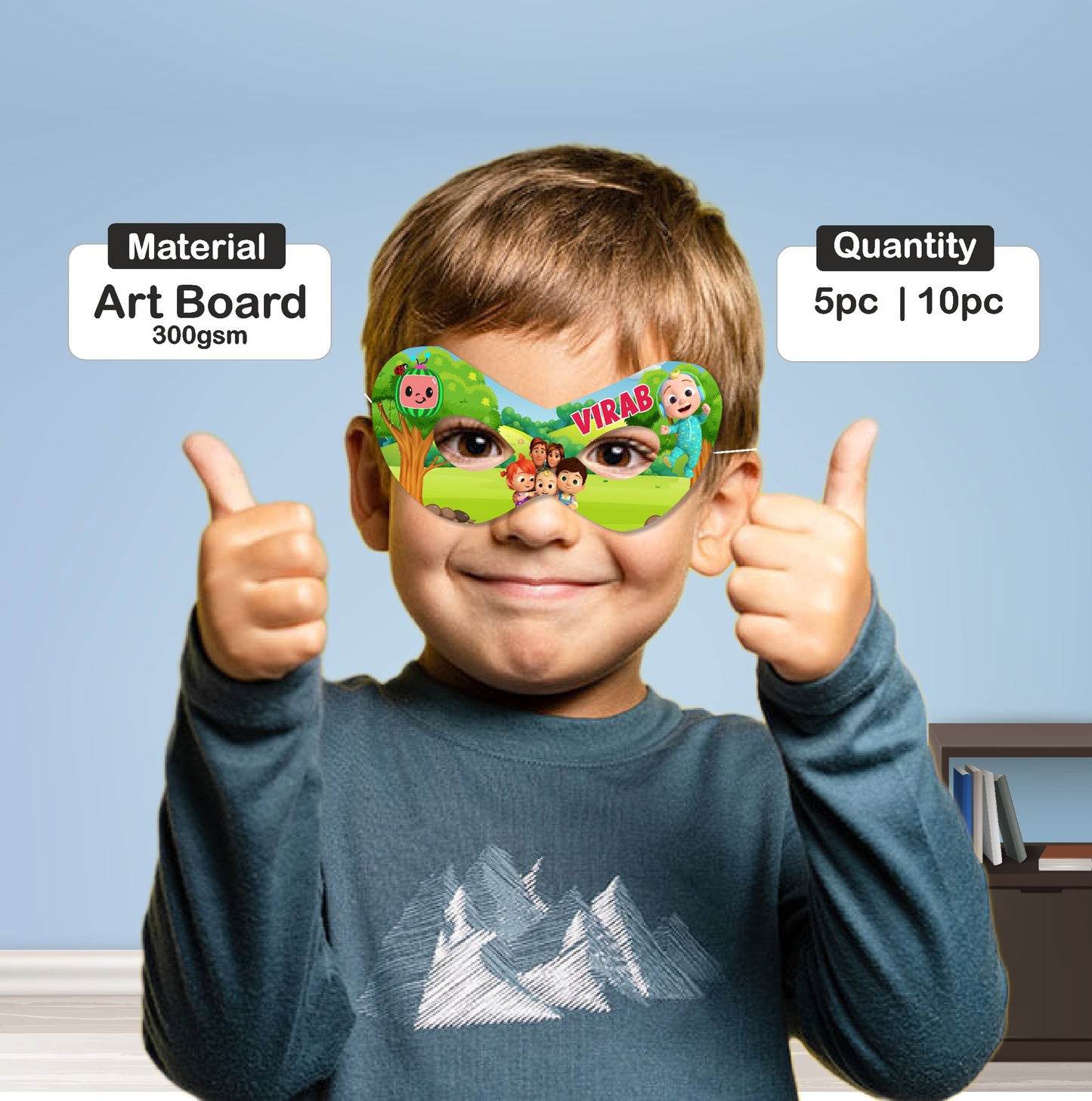 Cocomelon Theme Eye Mask