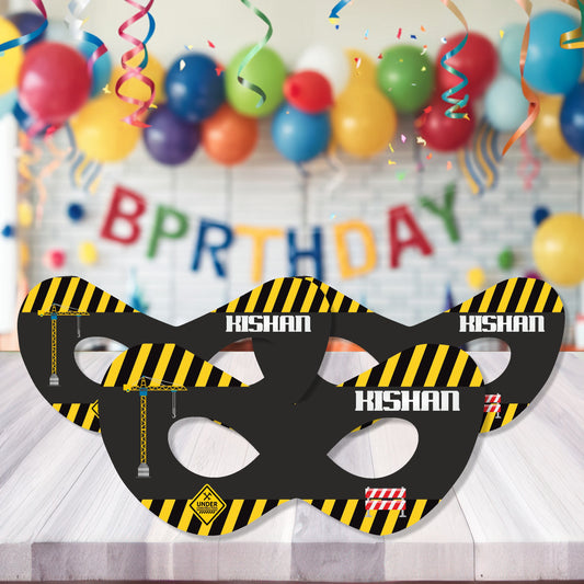 Construction Theme Eye Mask