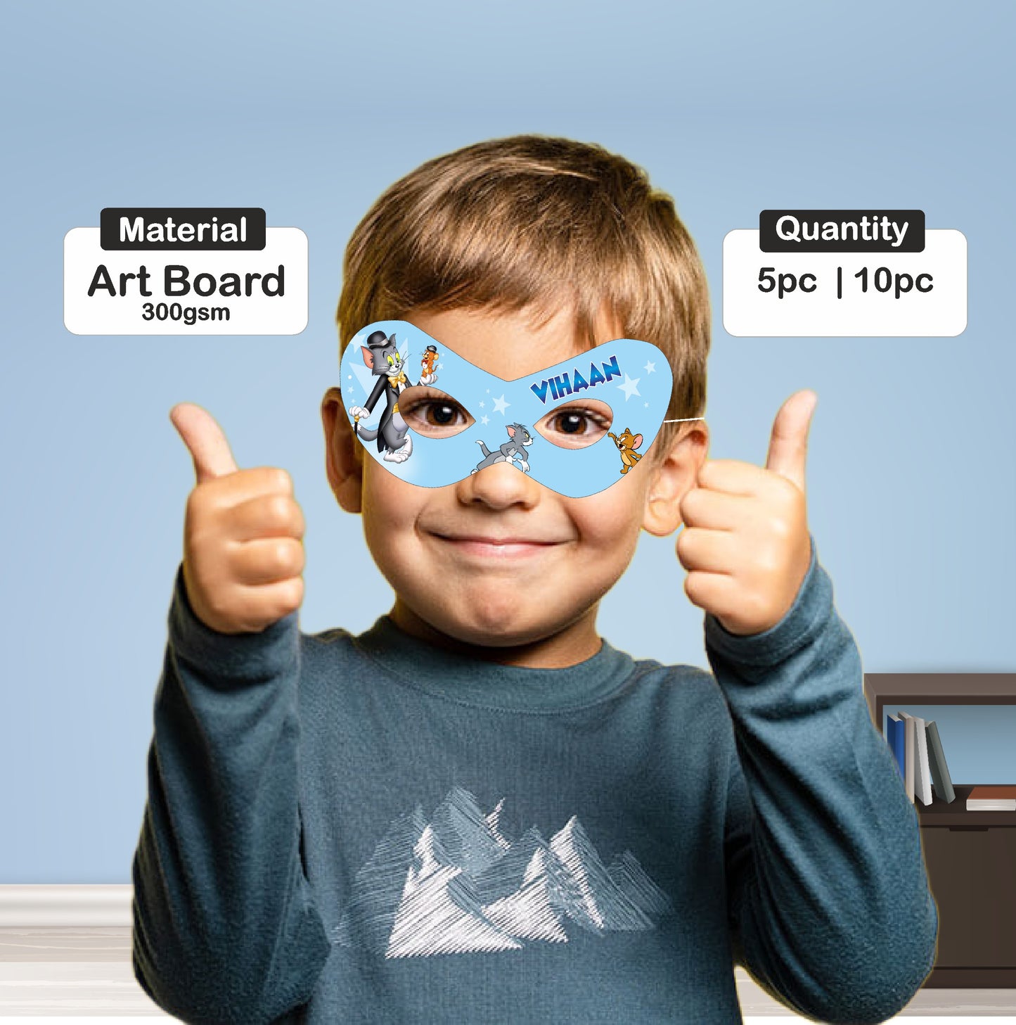 Tom & Jerry Theme Customized Eye Mask