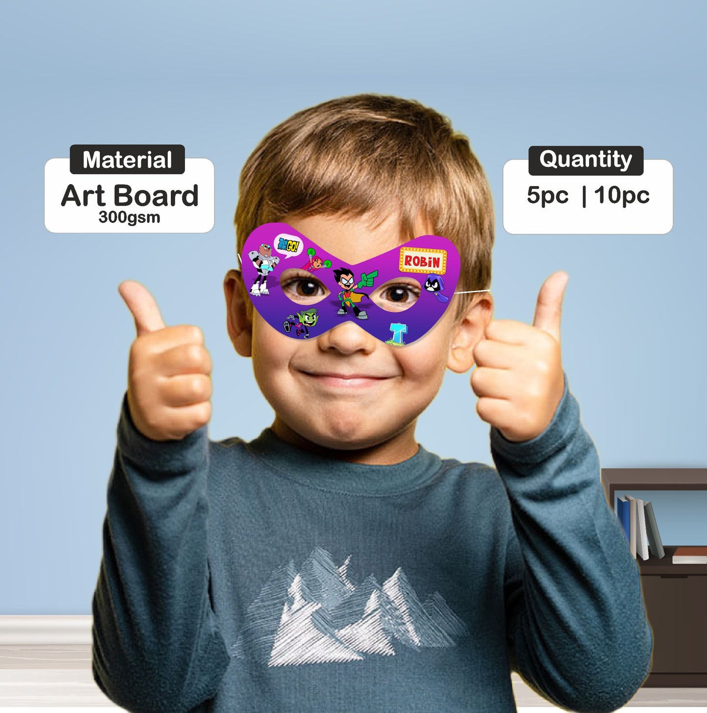 Teen Titans Theme Personalized Eye Mask