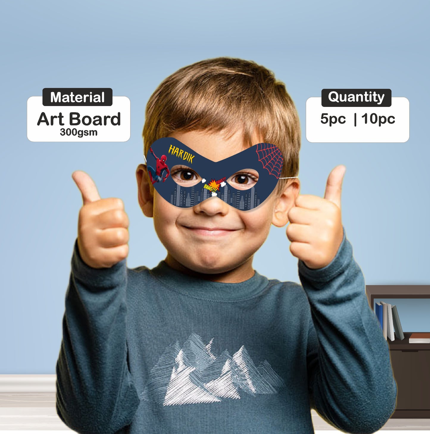 Spiderman Theme Customized Eye Mask