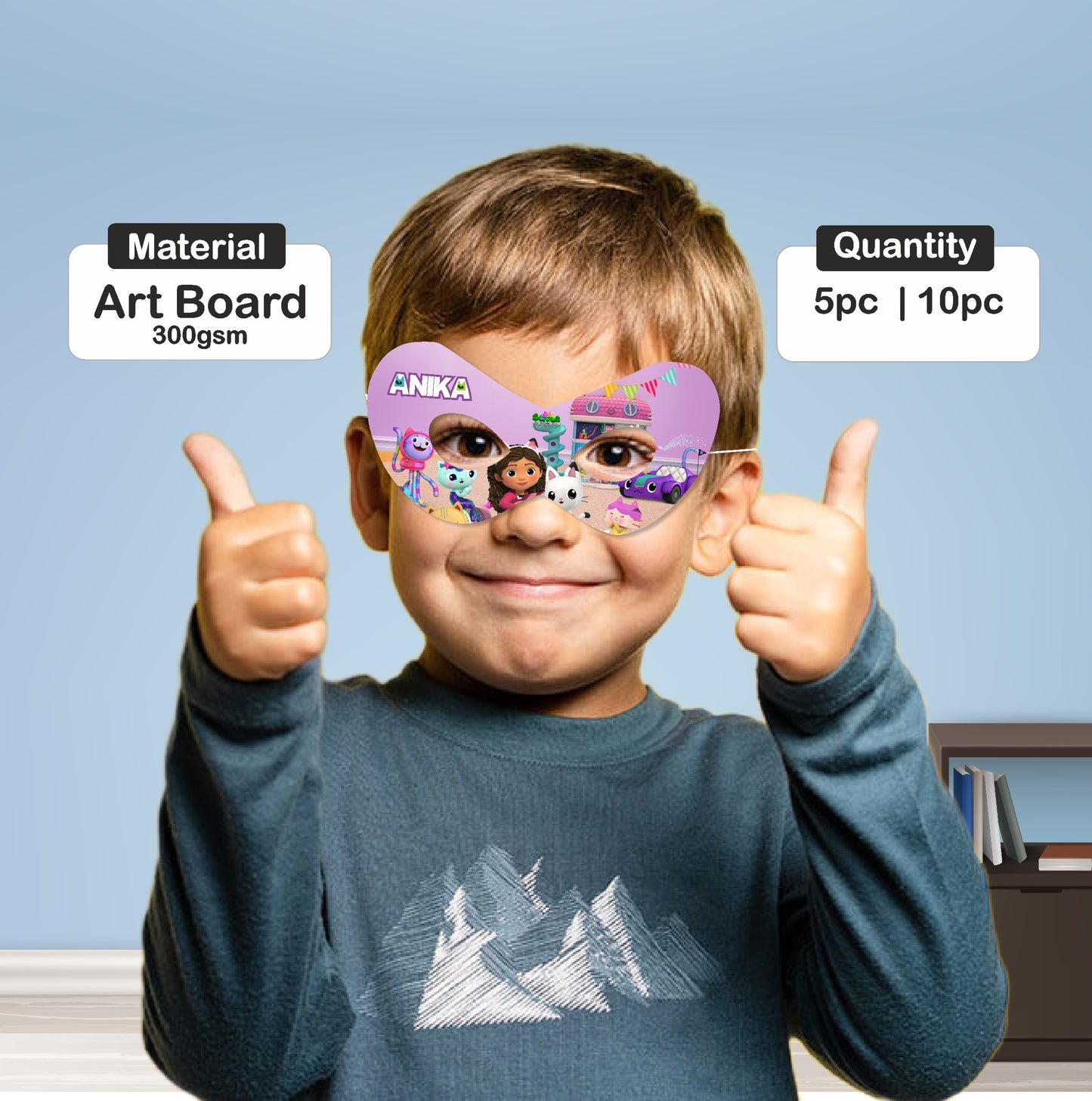 Gabby’s Dollhouse Theme Eye Mask