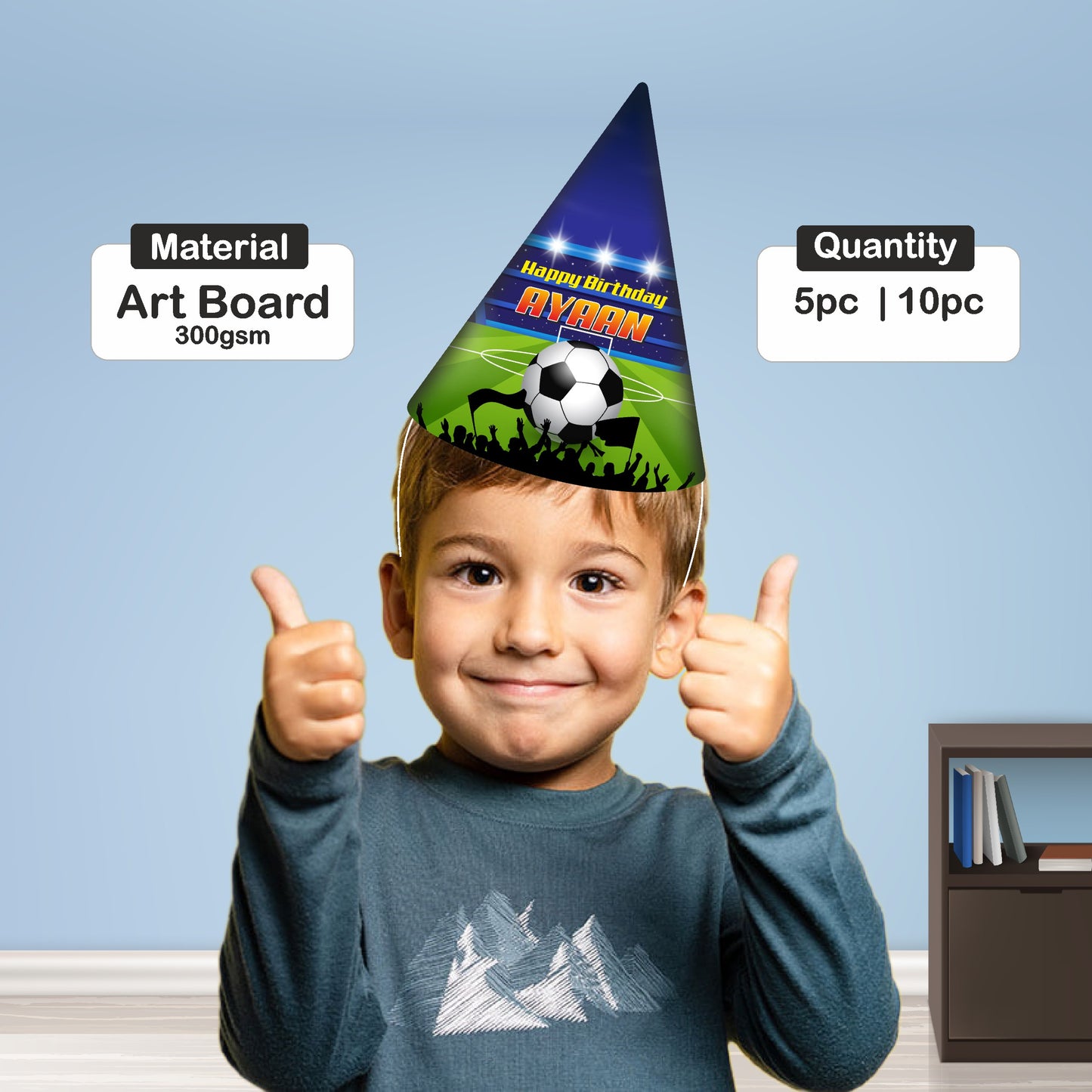 Football Theme Personalized Hat