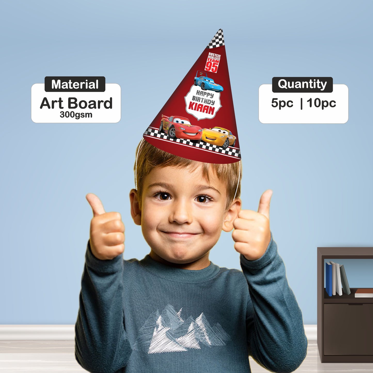 McQeen Car Theme Hat