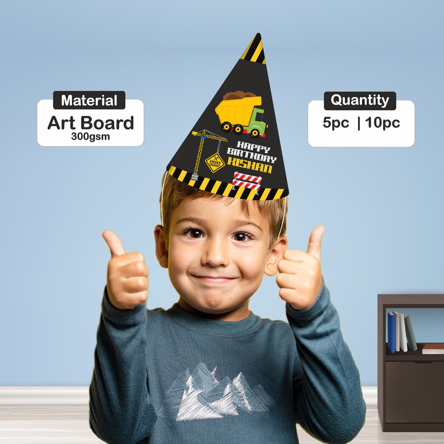 Construction Theme Hat