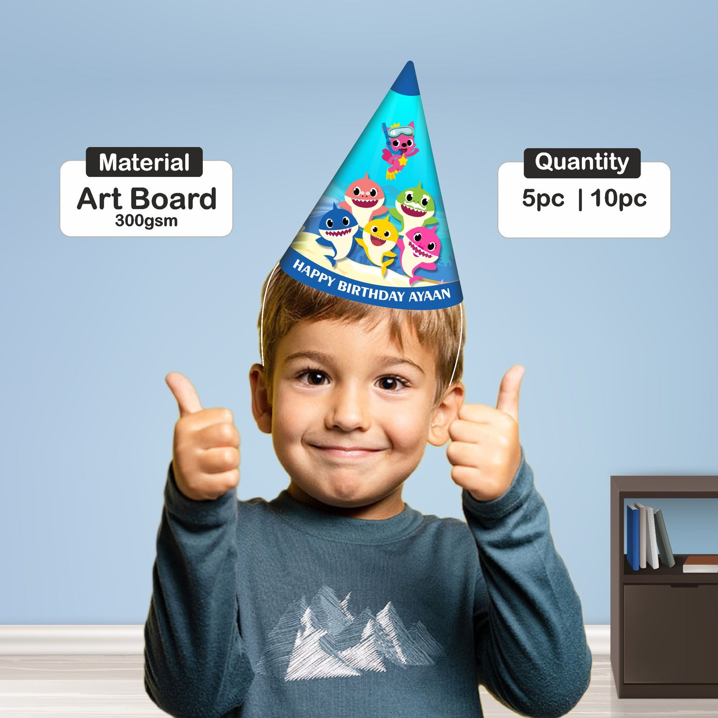 Baby Shark Theme Hat