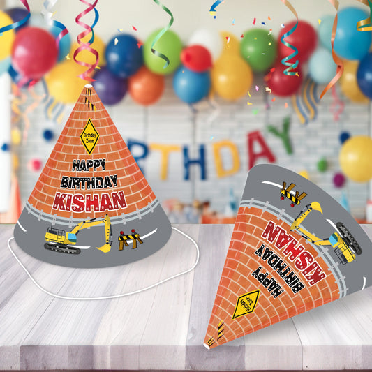 Construction Theme Personalized Hat