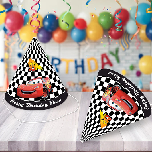 McQeen Car Theme Personalized Hat