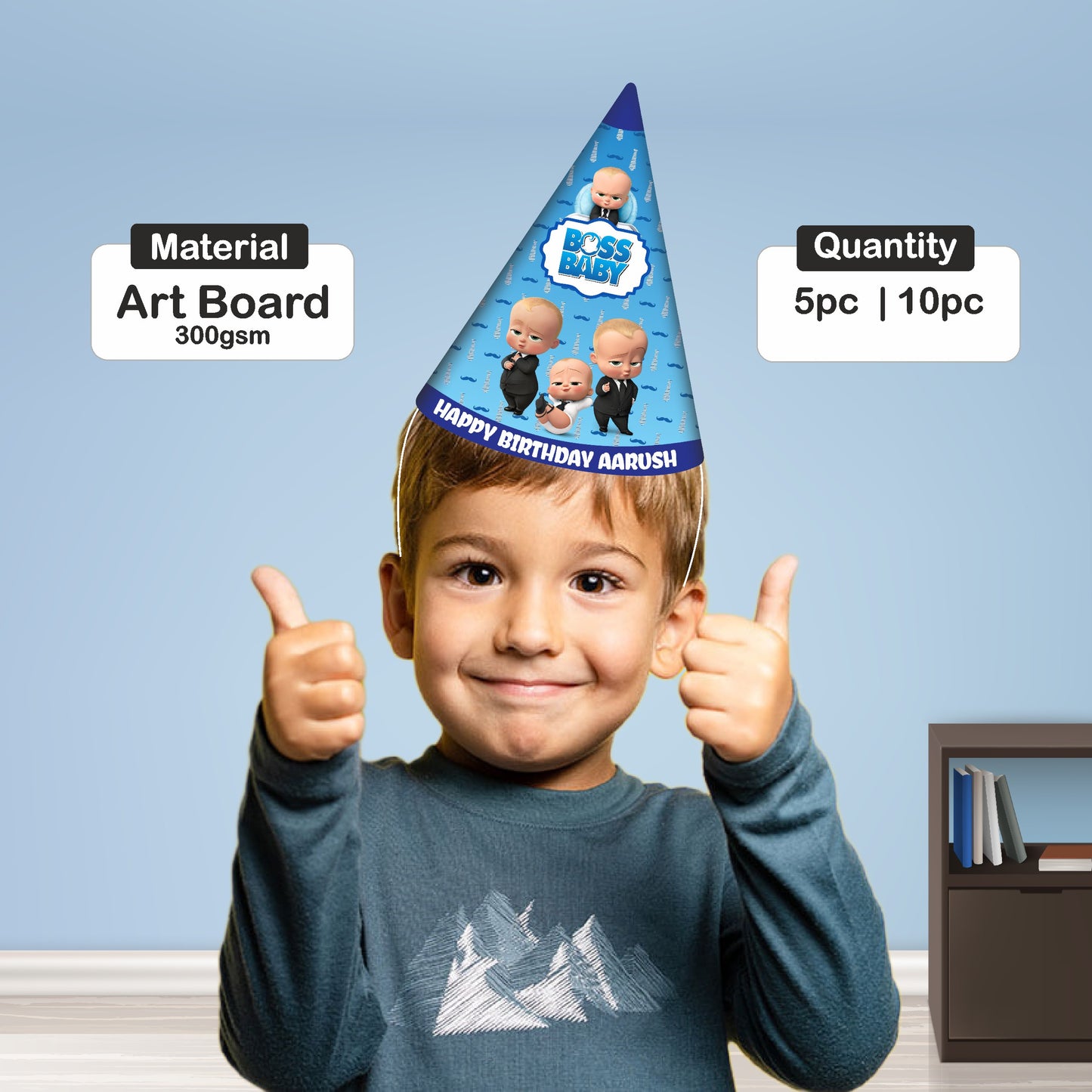 Boss Baby Theme Personalized Hat