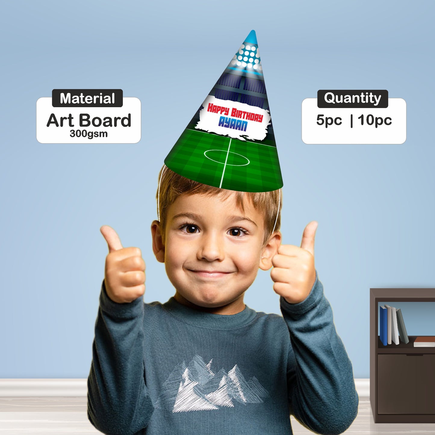 Football Theme Customized Hat