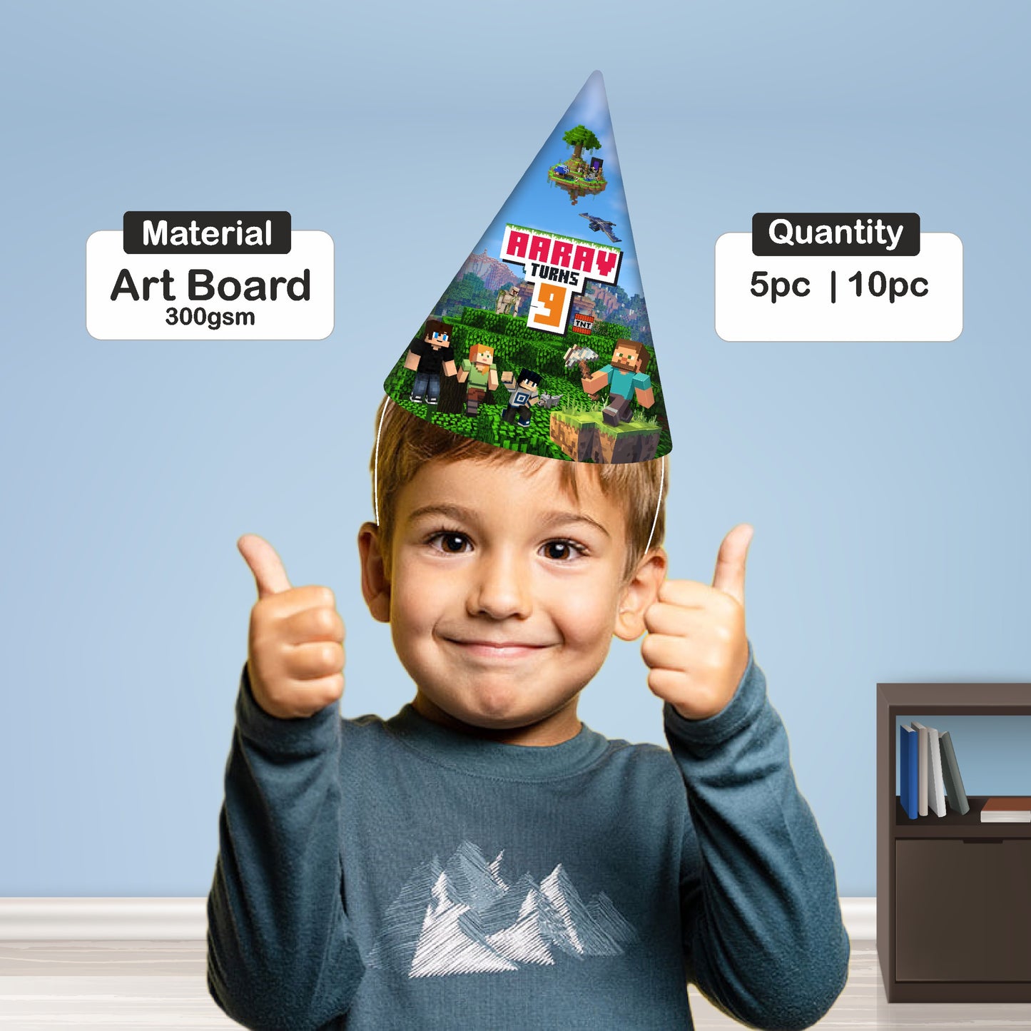 Minecraft Theme Customized Hat