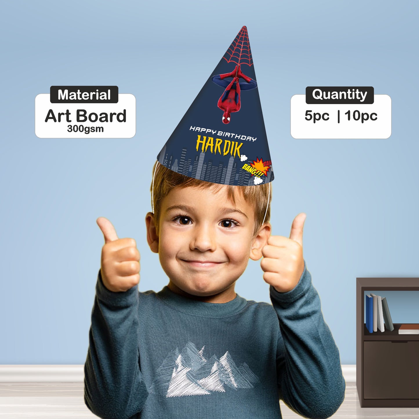 Spiderman Theme Customized Hat