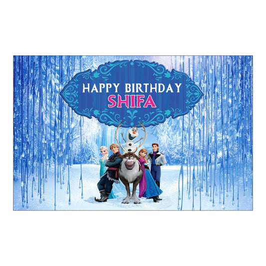 Frozen Theme Backdrop