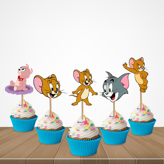 Tom & Jerry Theme Classic Cupcake Topper