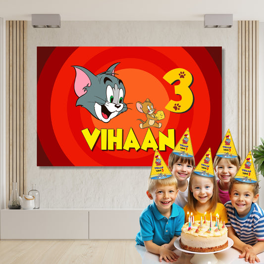 Tom & Jerry Theme Classic Backdrop
