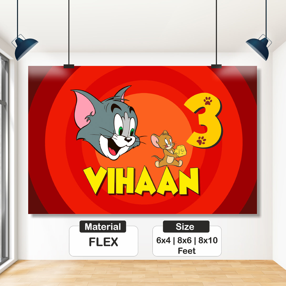 Tom & Jerry Theme Classic Backdrop