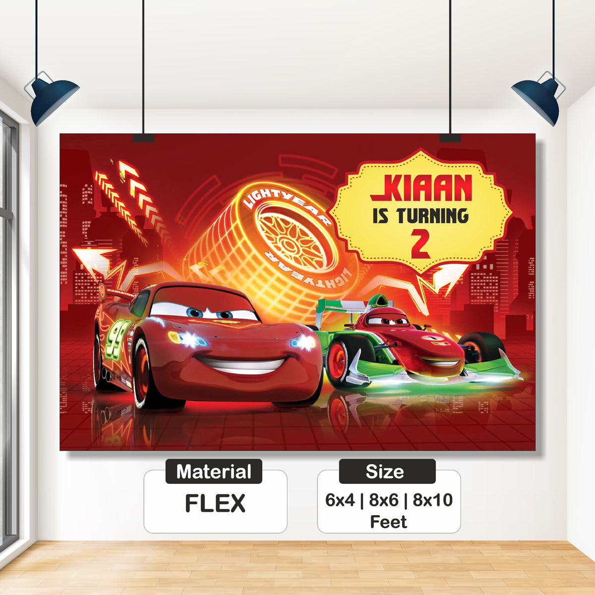 McQeen Theme Customized Backdrop