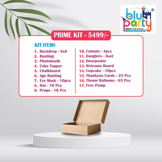 Blu Party Personalized Prime Kit