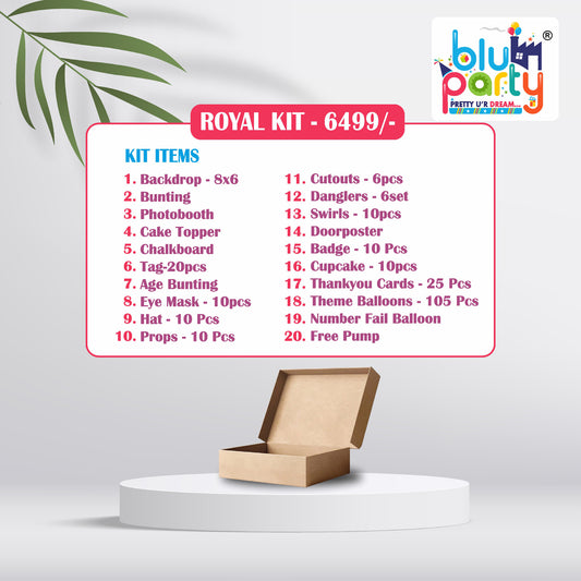 Blu Party Personalized Royal Kit