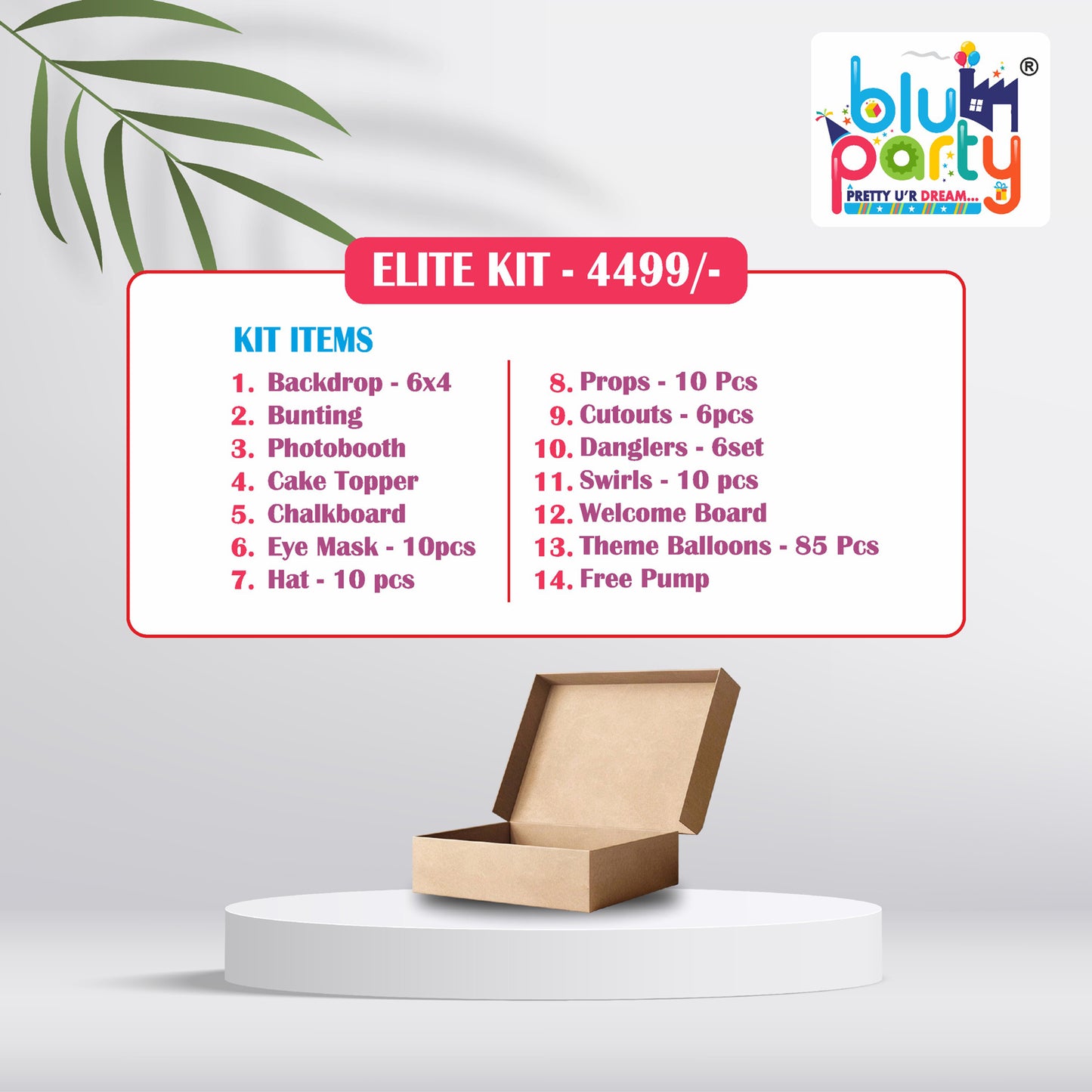 Blu Party Personalized Elite Kit