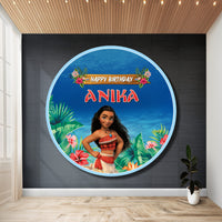 Moana Theme Round Backdrop My Store