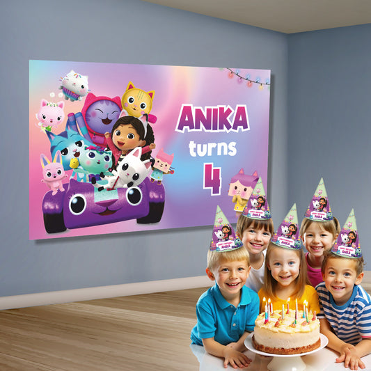 Gabby’s Dollhouse Theme Classic-2 Backdrop