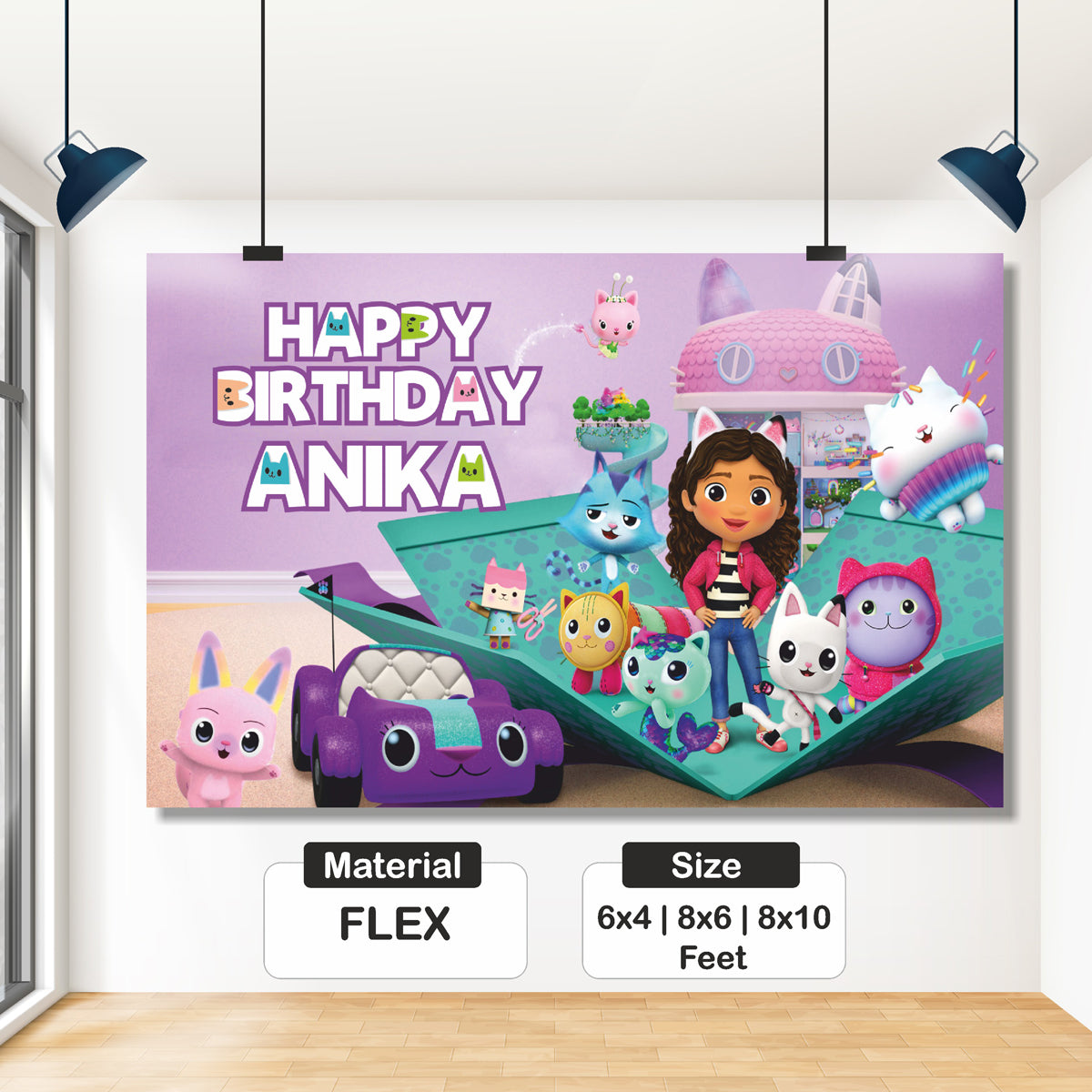 Gabby’s Dollhouse Theme Classic Backdrop