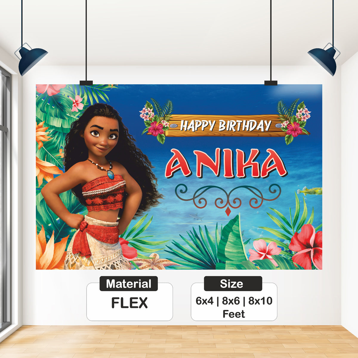 Moana Theme Backdrop