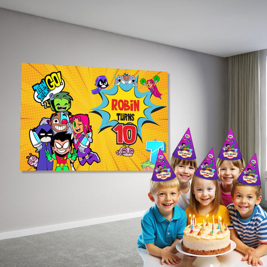 Teen Titans Theme Classic Backdrop