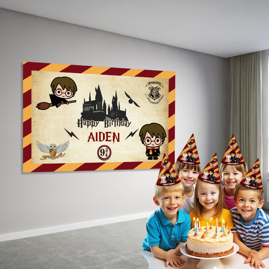 Harry Potter Theme Personalized Backdrop